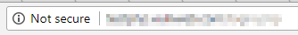 Not Secure Warning